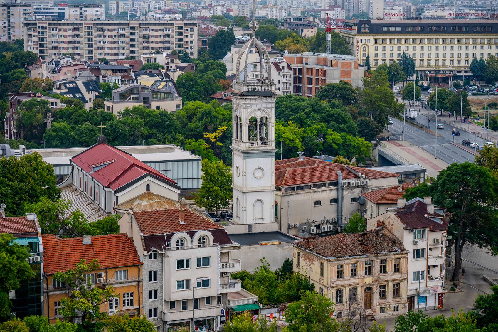 plovdiv városa toronyal