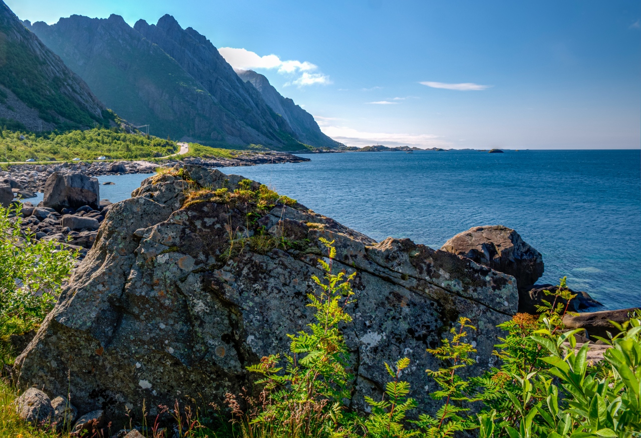 Henningsvær, sziklás part