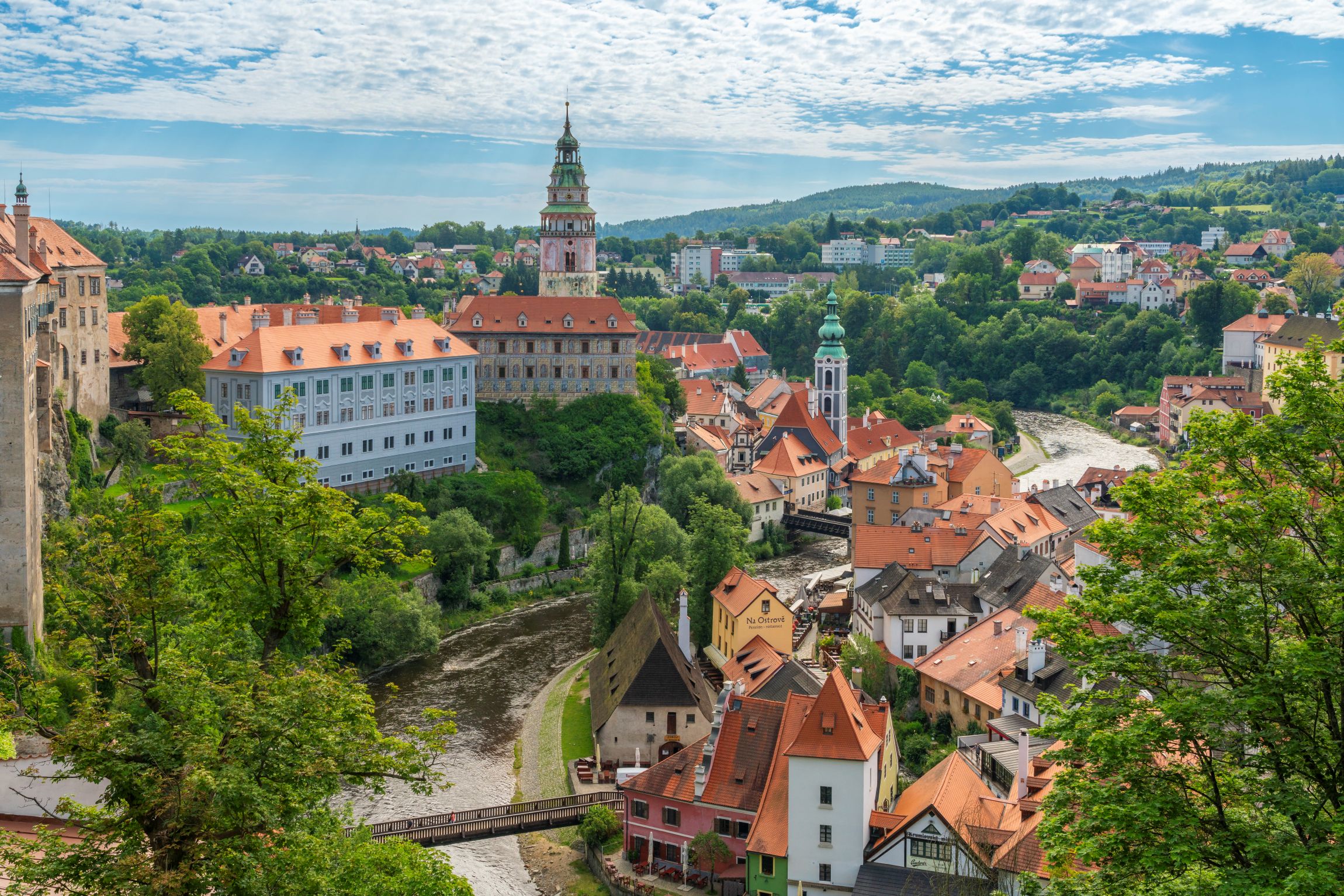 Cesky Krumlov óvárosa.