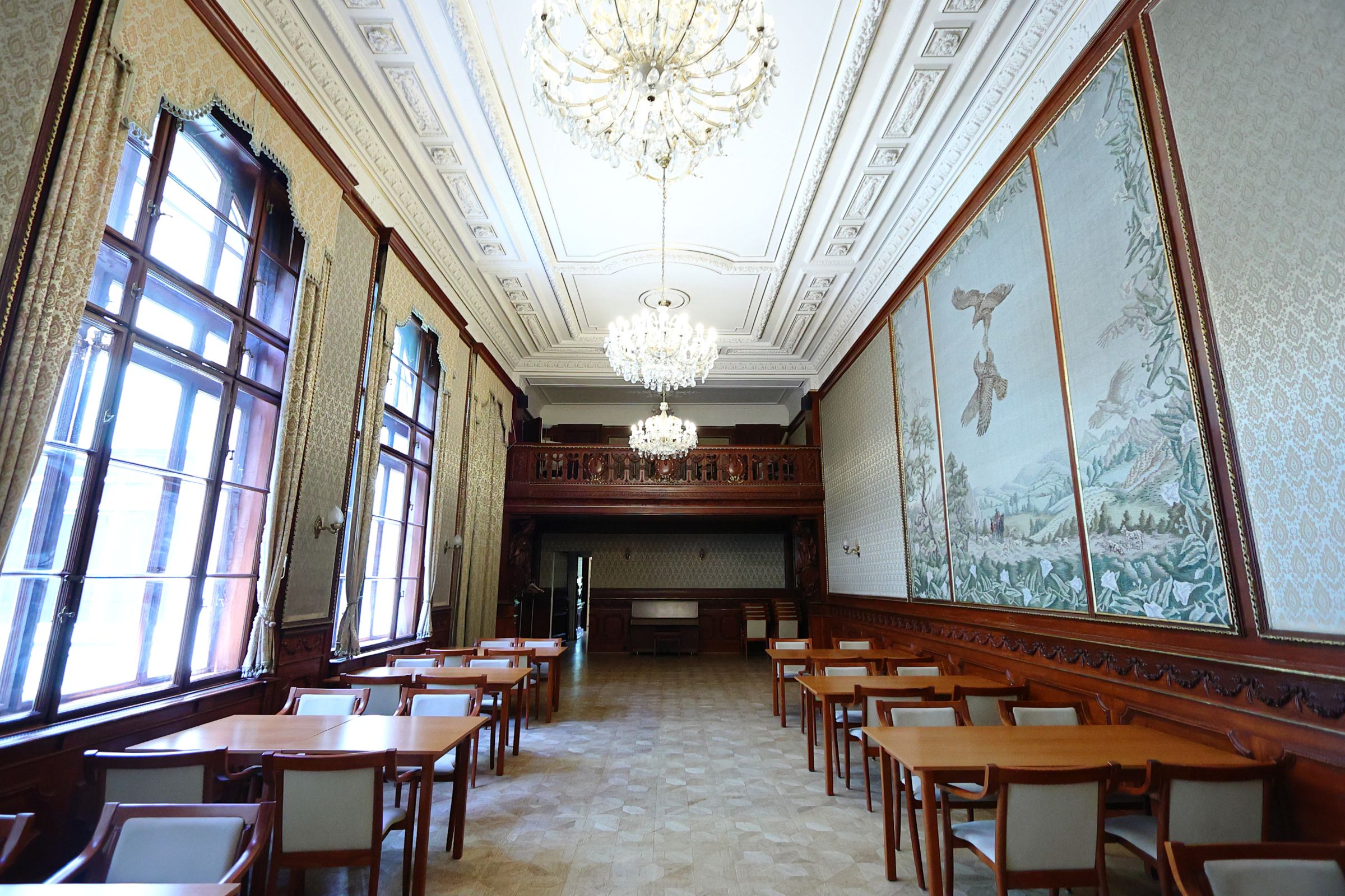 Az Egyedi-palota Vadászterme szintén az első emeleten volt megtalálható.