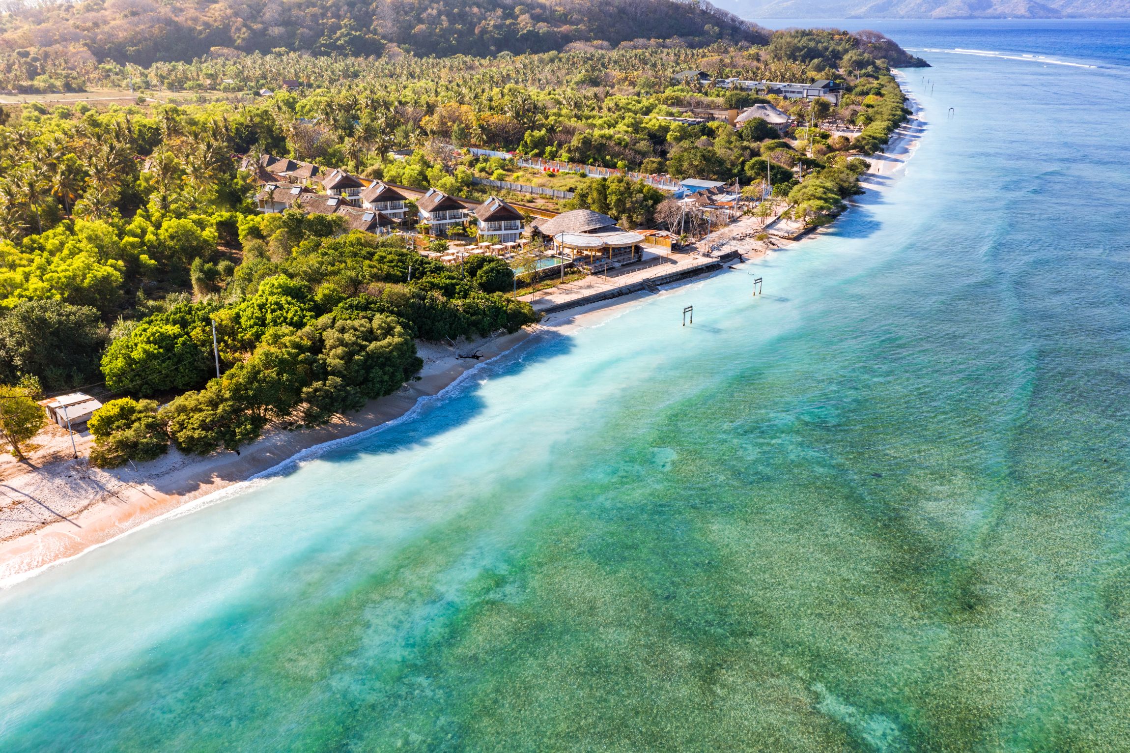 Gili Trawangan szigete teljesen autómentes.