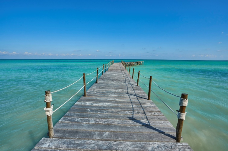 A mexikói Isla Pasion tengerpartja.