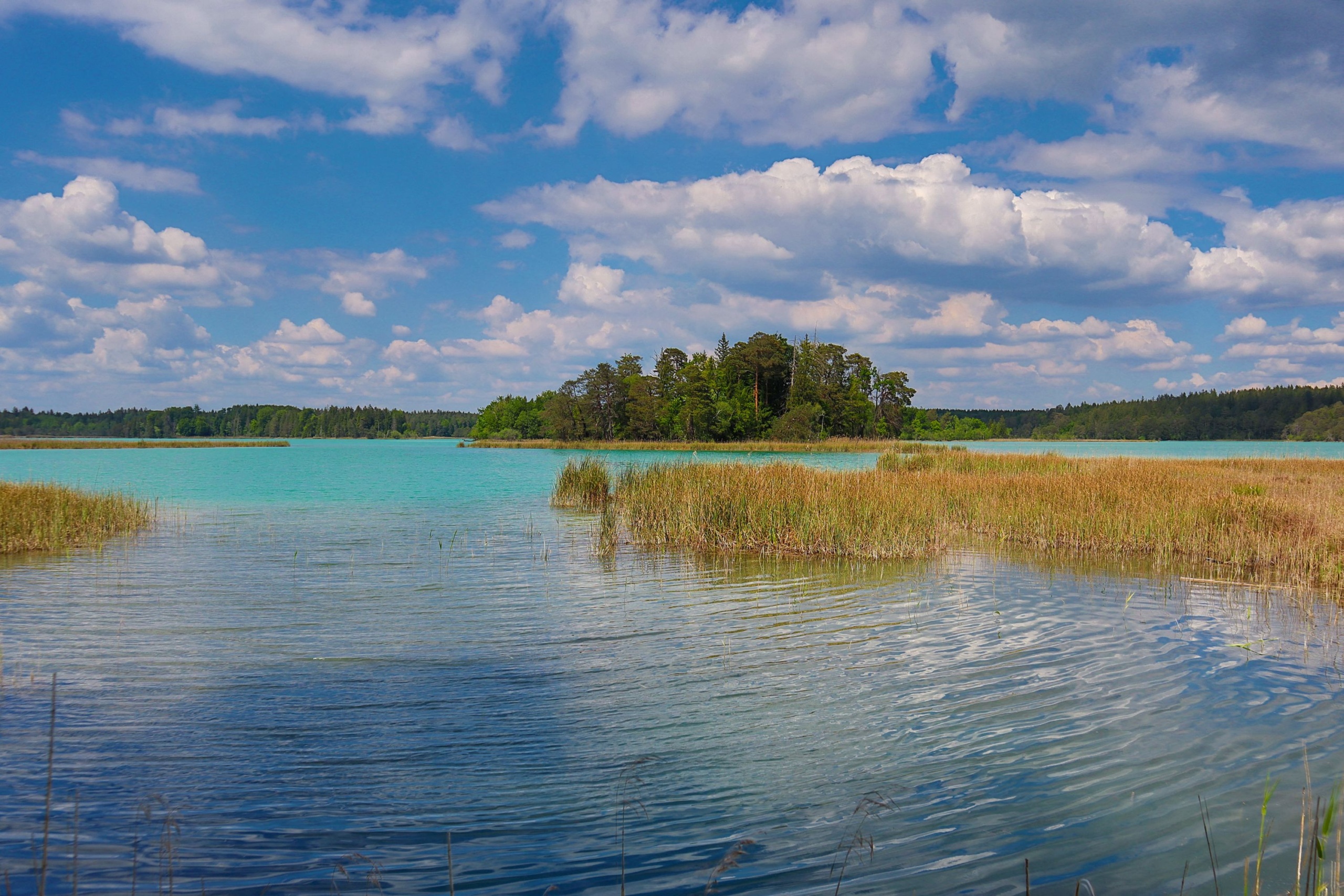 Az Ostersee-tóvidék Felső-Bajoroszágban.