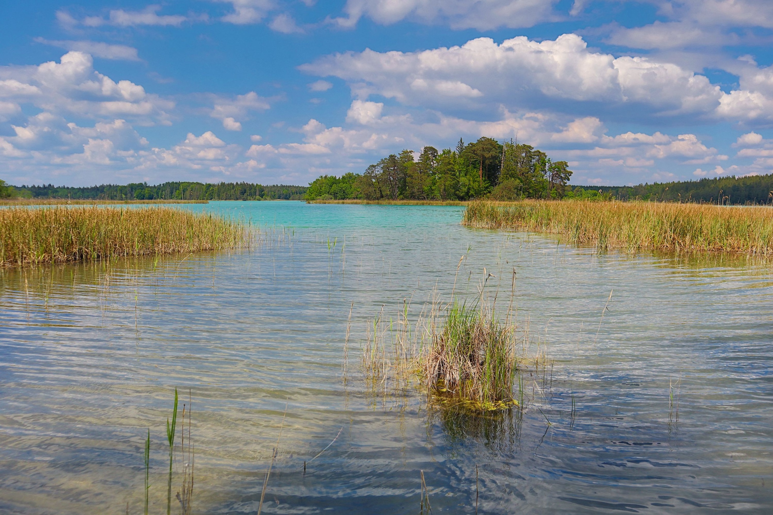 Az Ostersee-tóvidék Felső-Bajoroszágban.