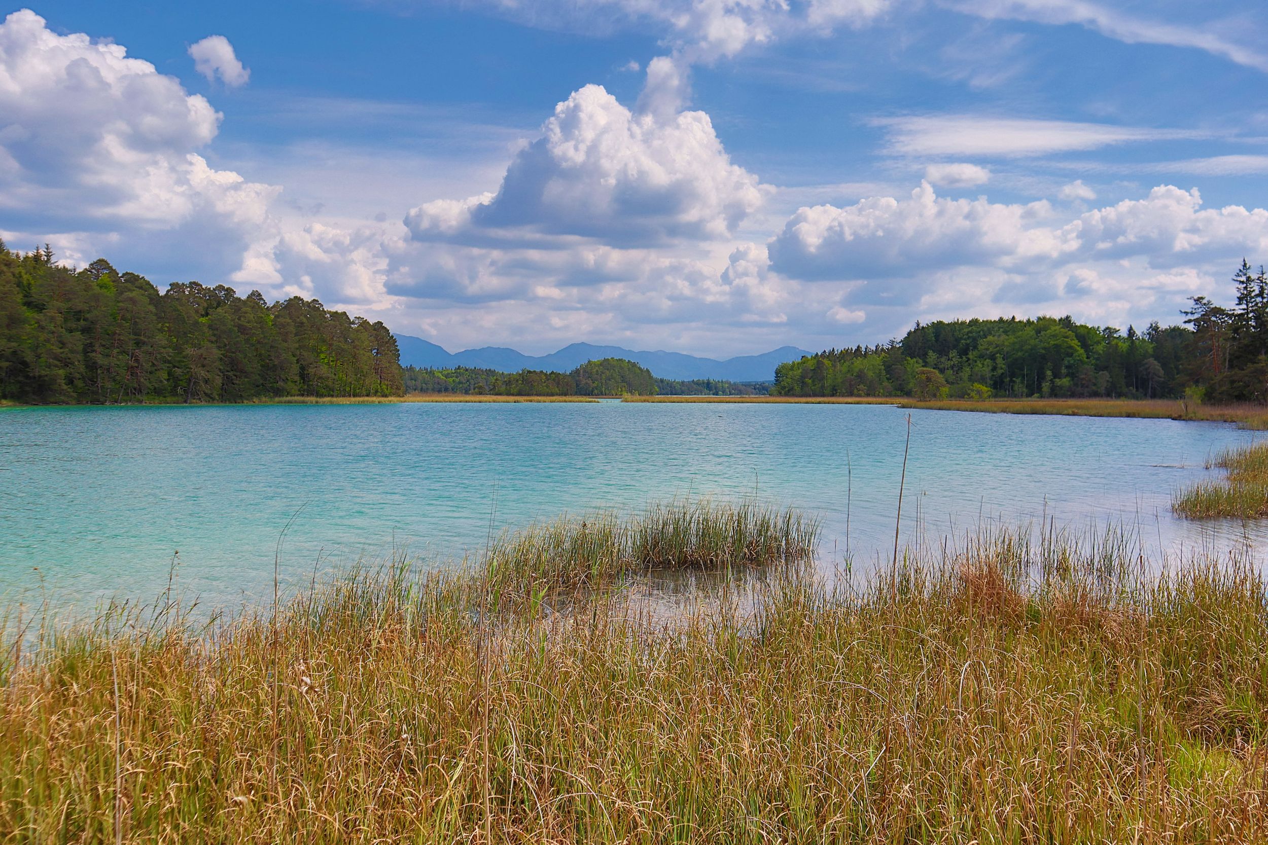 Az Ostersee-tóvidék Felső-Bajoroszágban.