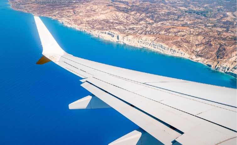 Ciprus szigete madártávlatből