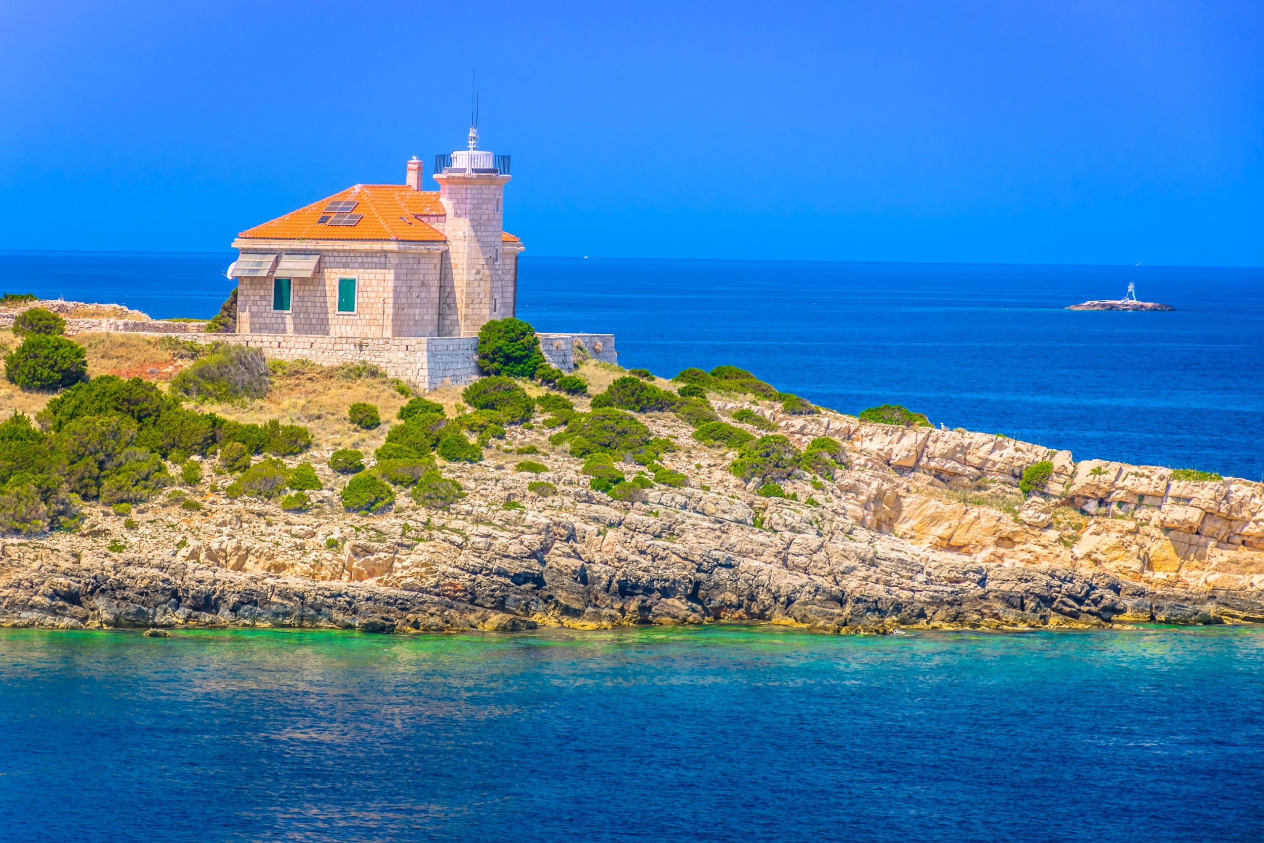 Host szigete a horvátországi Vis közelében.