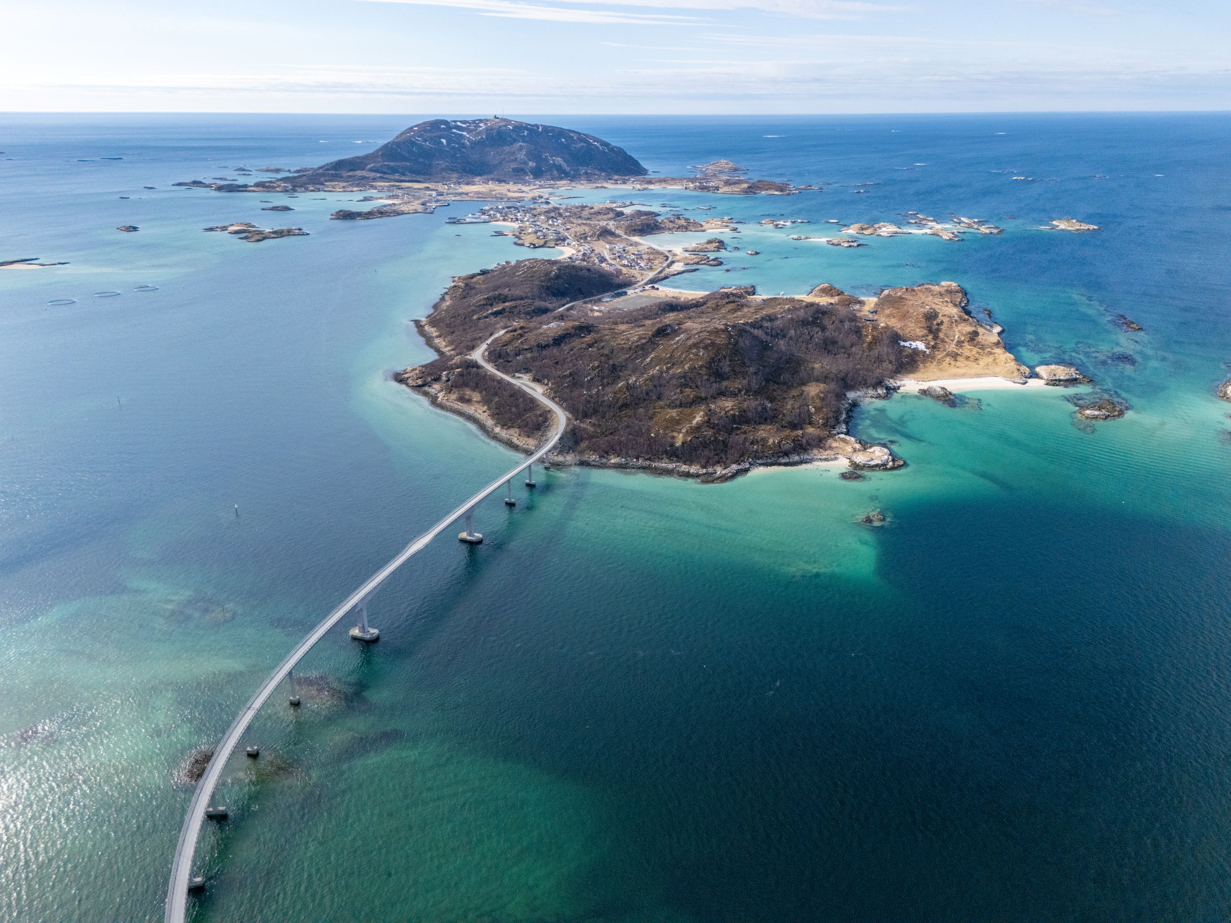 Sommarøy szigete Norvégiában.