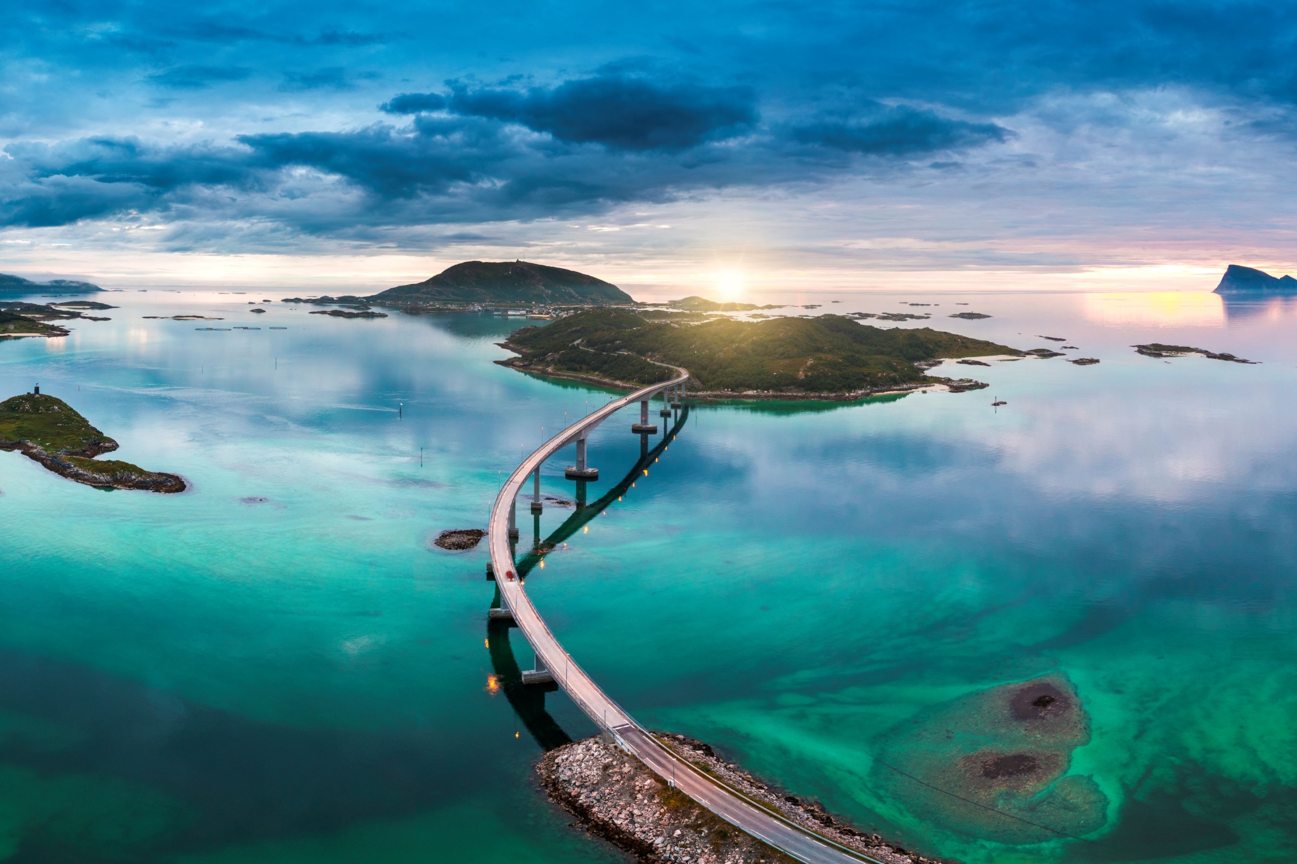 Sommarøy szigete Norvégiában.