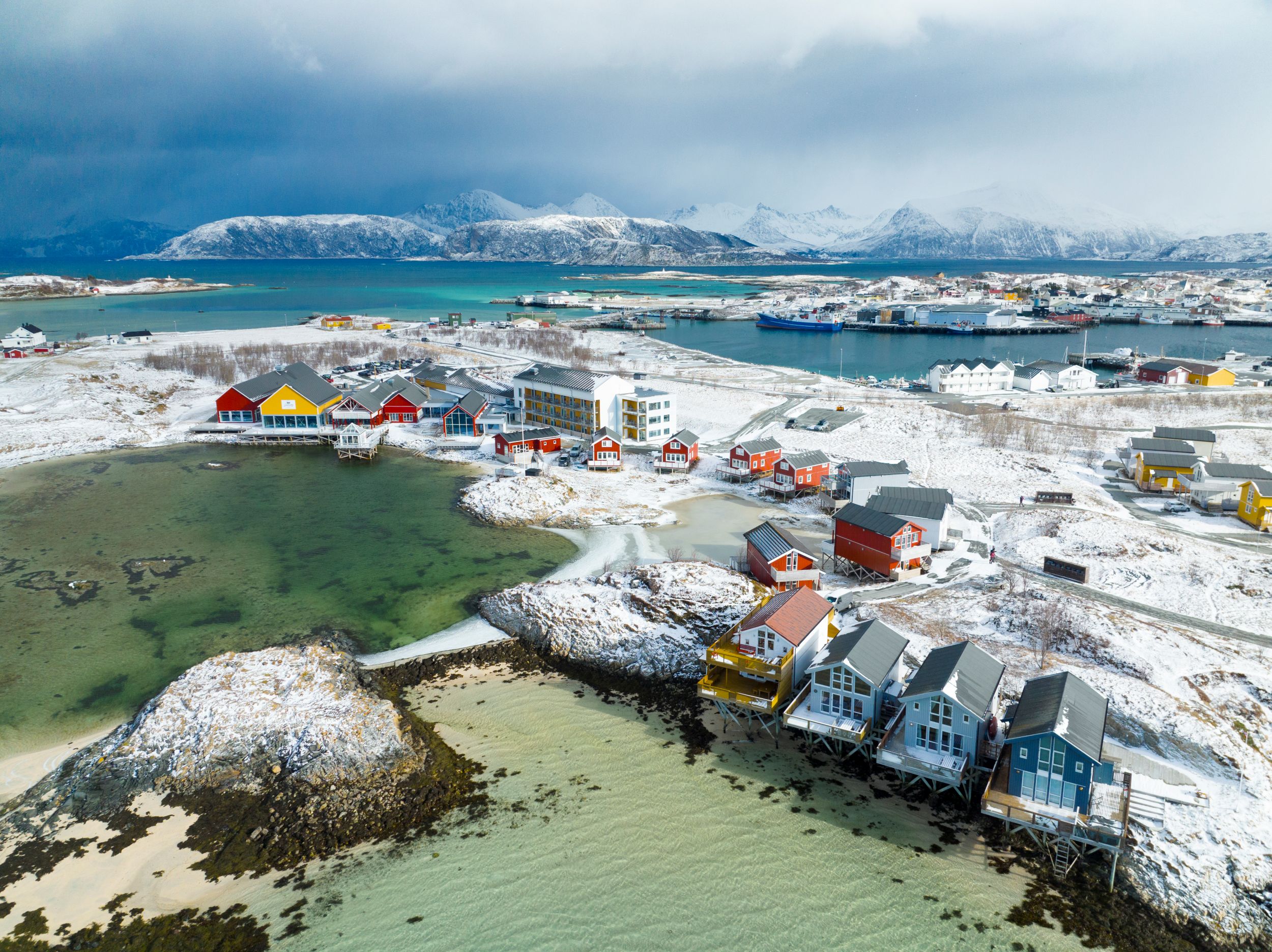 Sommarøy szigete Norvégiában.