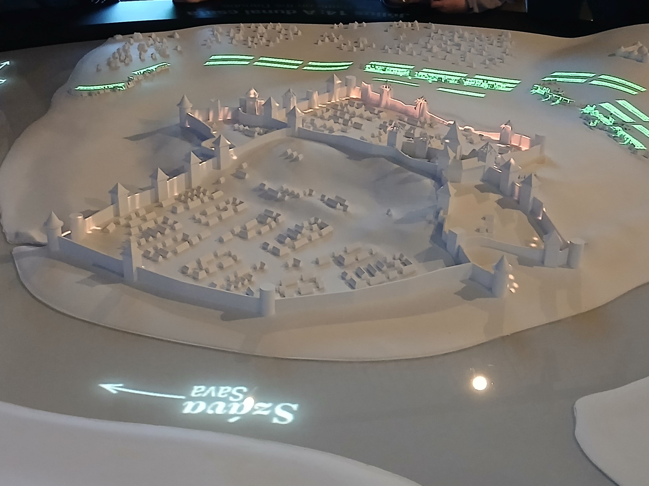 A nándorfehérvári vár makettje.