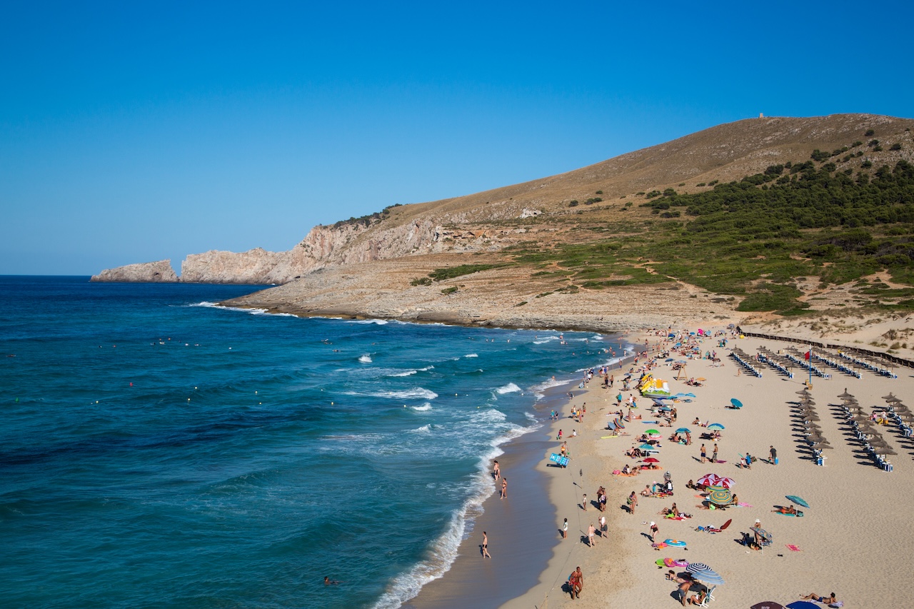 A Cala Mesquida homokja