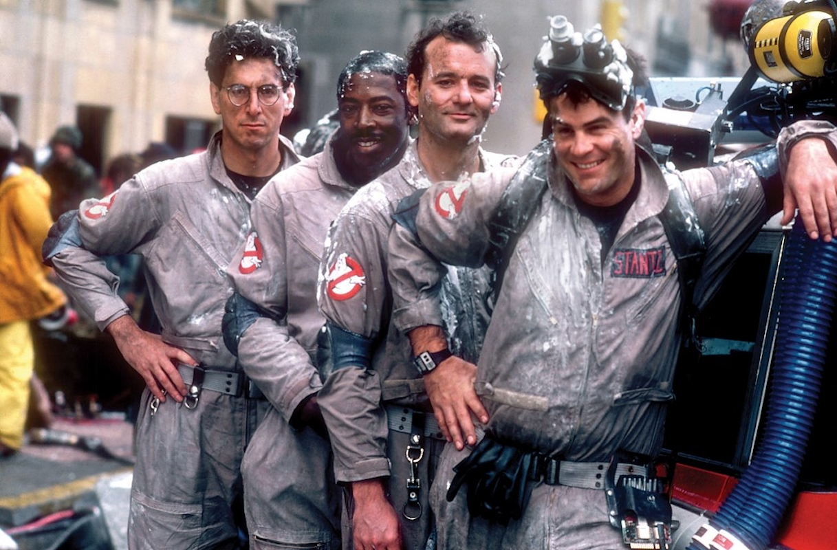 Harold Ramis, Ernie Hudson, Bill Murray, Dan Aykroyd