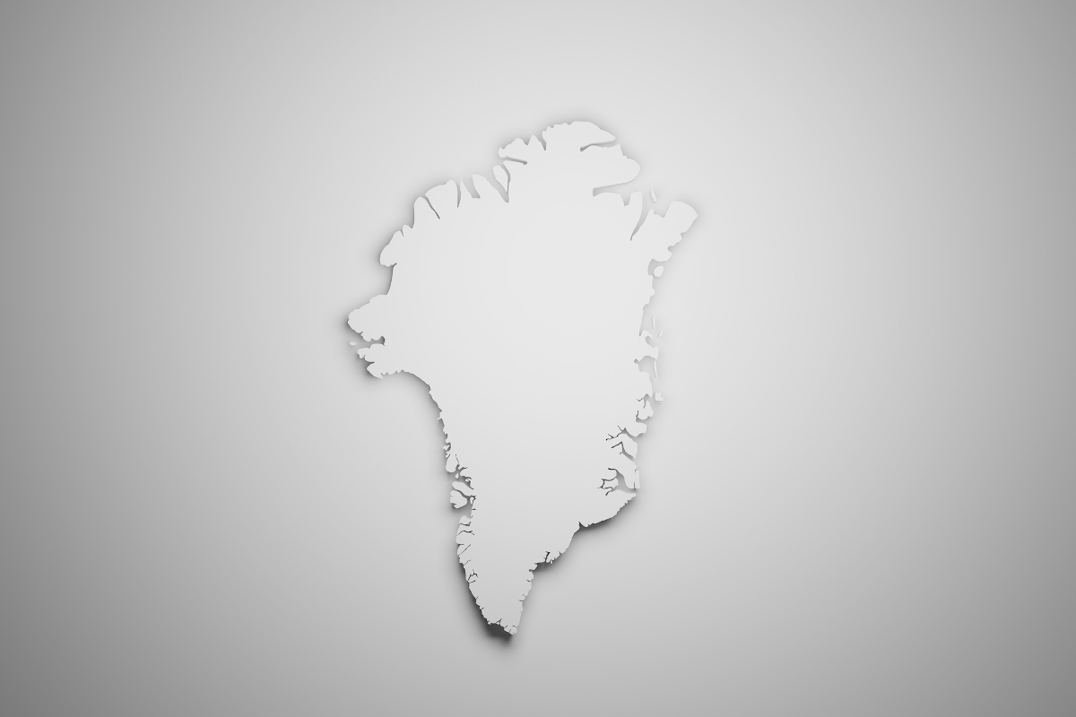 Greenland blank map - Startlap Utazás A világ legnagyobb szigete, Grönland