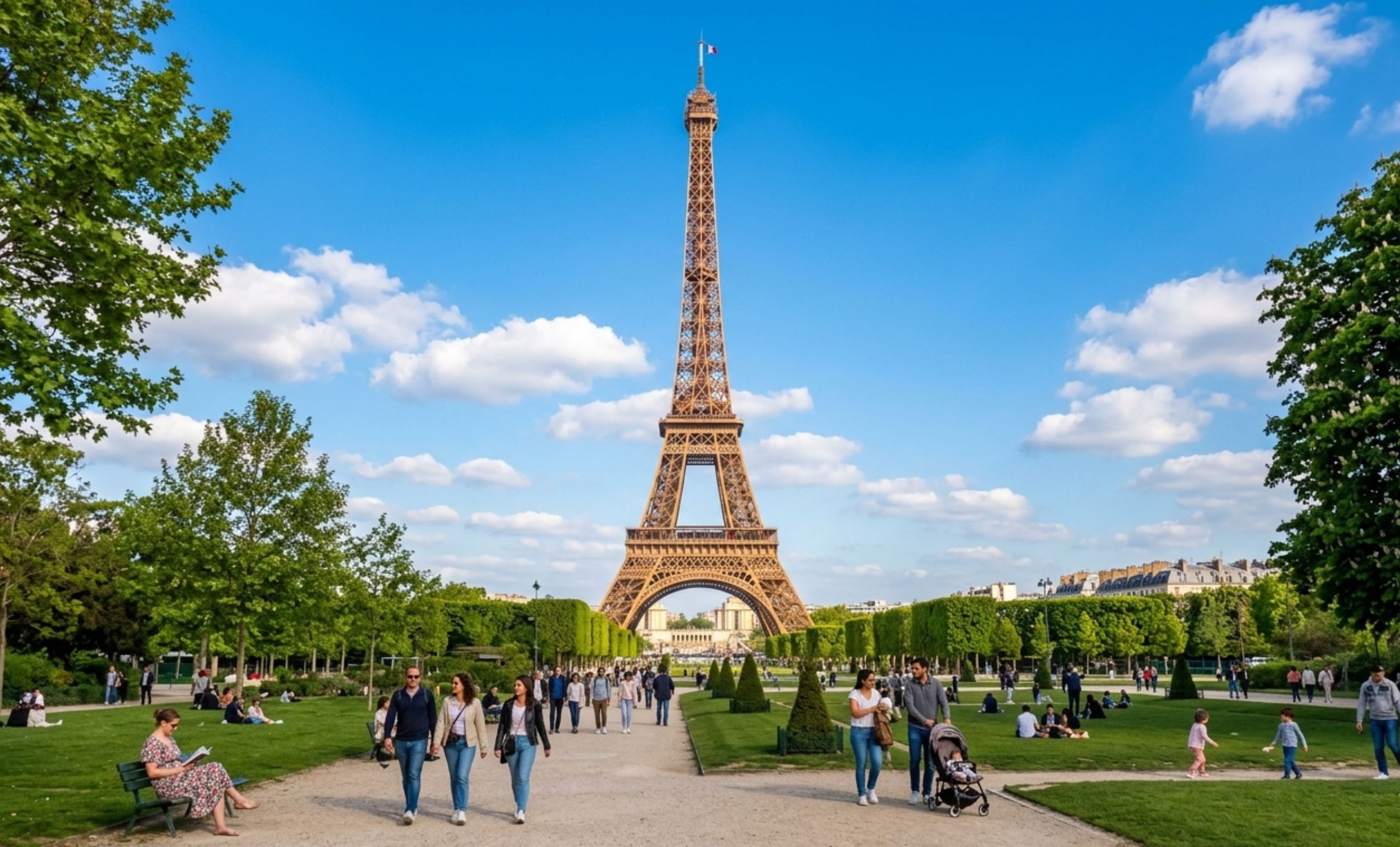 AI-generált kép a párizsi Eiffel-toronyról.