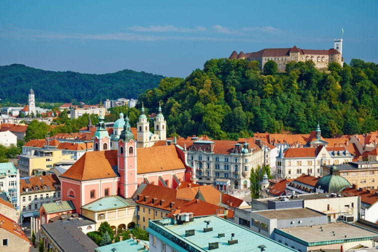 Ljubljana látképe.