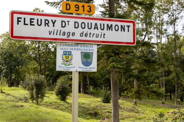 Egy híres, elpusztult falu területe Verdun csatamezőin