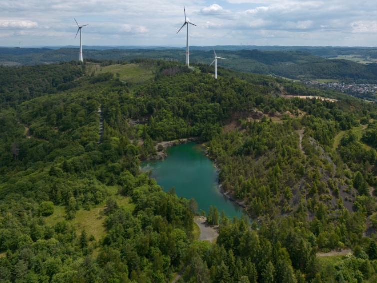 A Silbersee madártávlatból