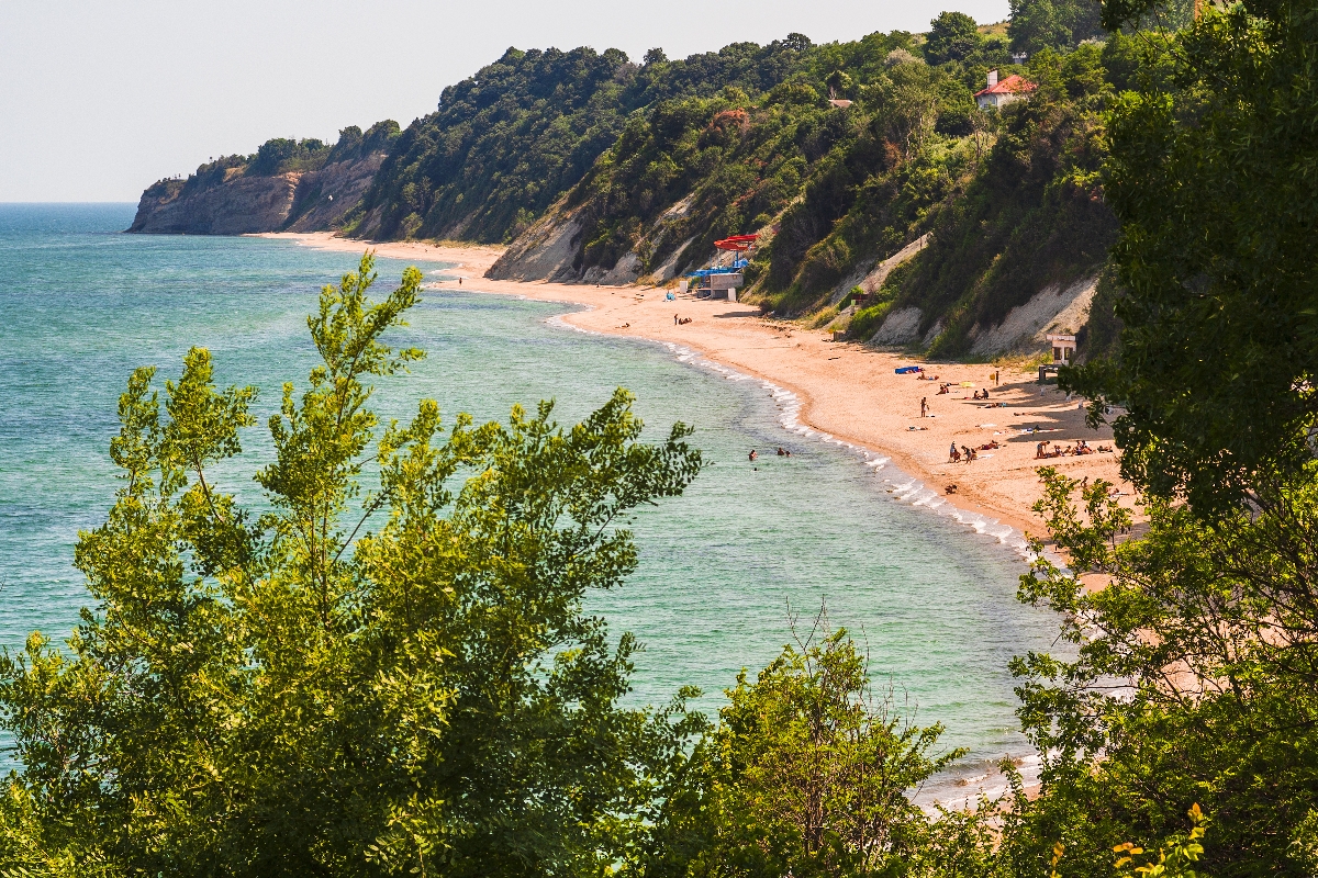 Gyönyörű strand a Fekete-tenger partján