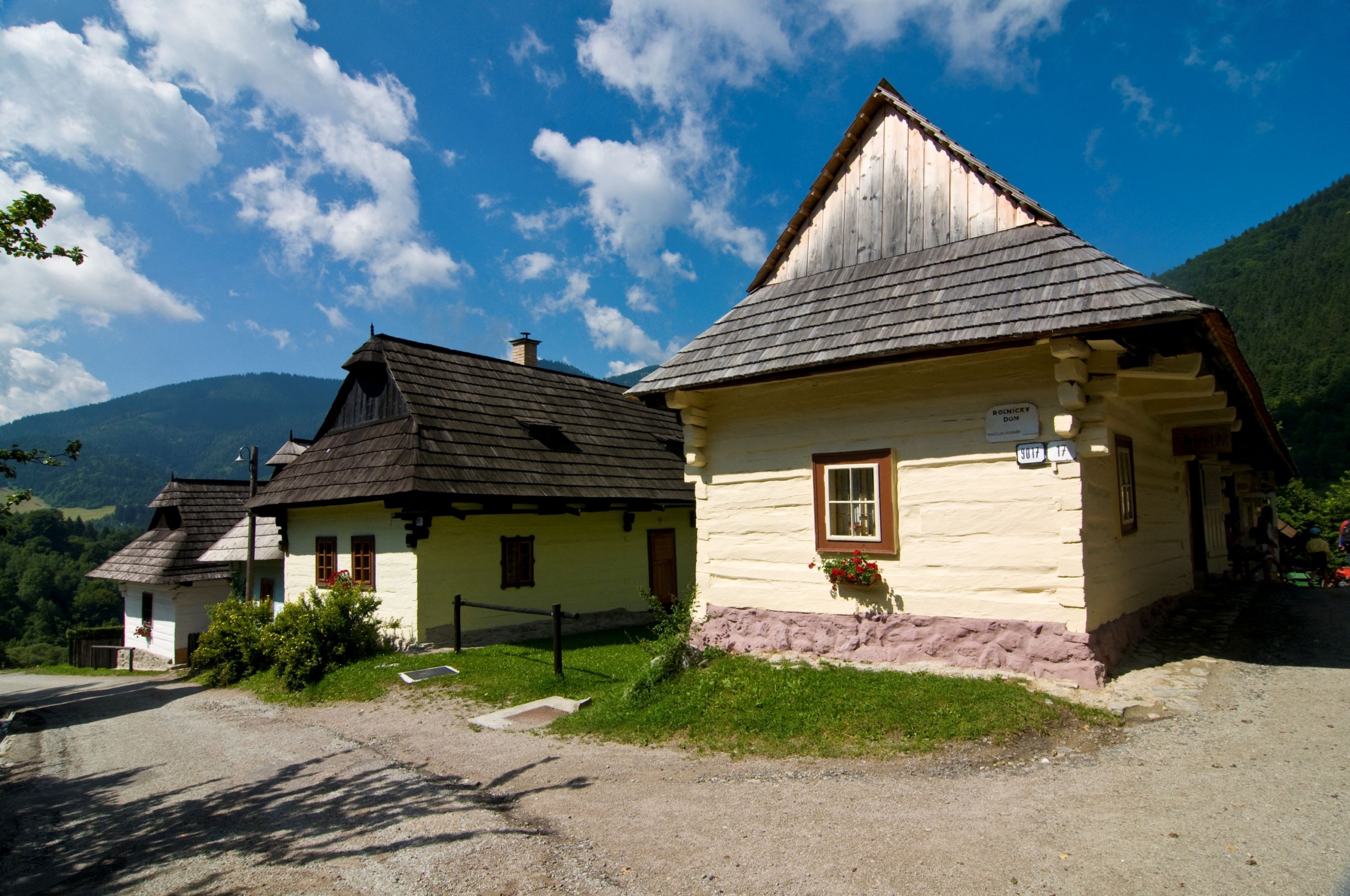 Vlkolínec hegyi falu, UNESCO-világörökségi helyszín, Magas-Tátra, Szlovákia