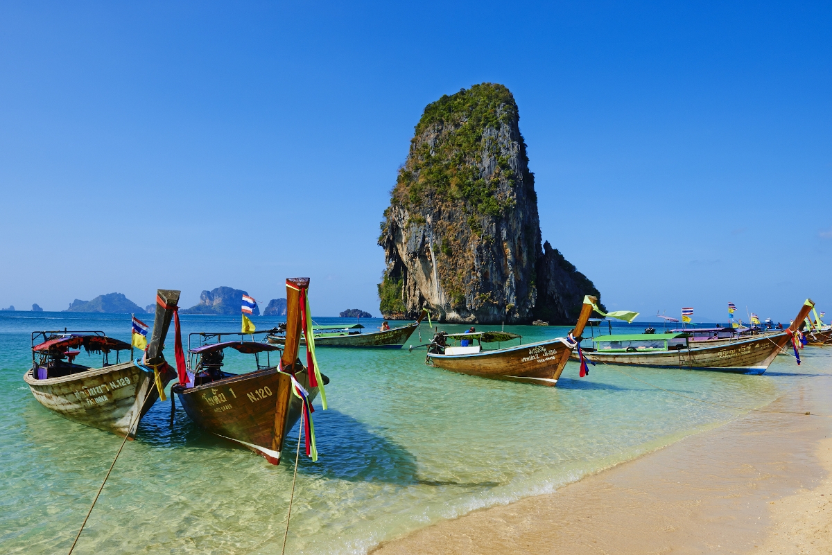 thailand_strand_ - Startlap Utazás Thaiföld, Krabi tartomány, Railay strand, Hat Tham Phra Nang strand