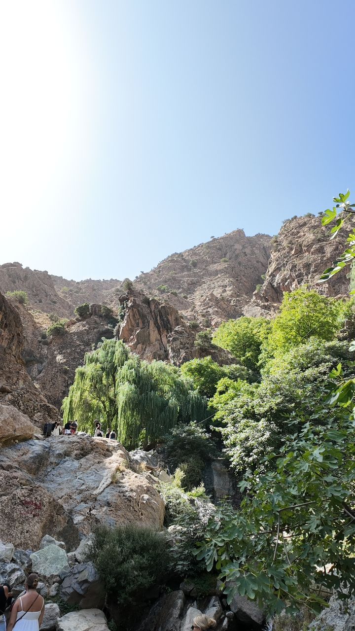 Az Ourika vízesés egyik túra-pontja.