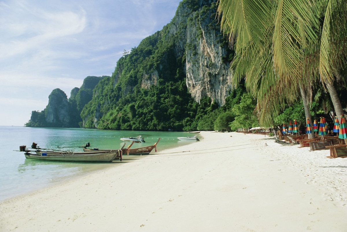 Ao ton Sai-öböl, Phi-Phi Don sziget, Krabi tartomány, Thaiföld