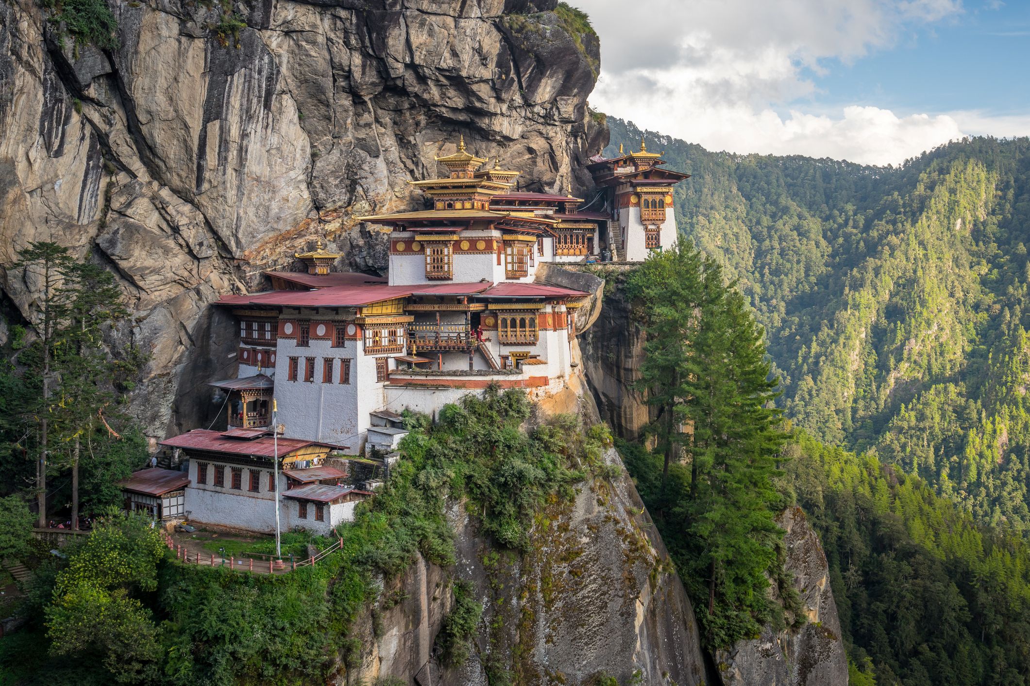 A Taktsang-kolostor, a bhutáni Paro-völgy nevezetessége