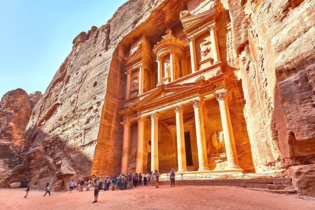 jordan_petra_ - Startlap Utazás A jordániai Petra legismertebb romja az Al Khazneh