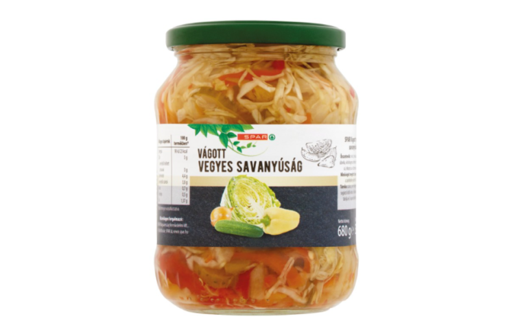 Vegyes vágott savanyúságot hívott vissza a Spar