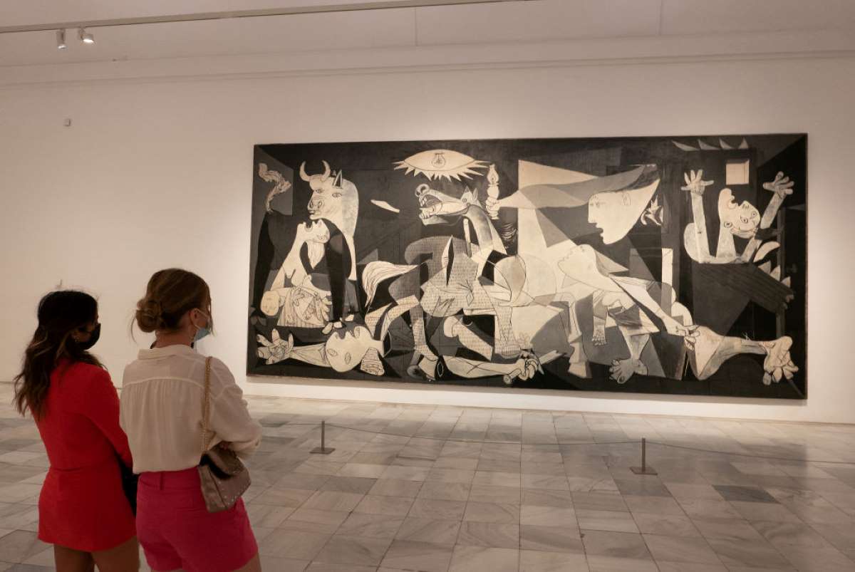 Így ábrázolta Pablo Picasso a lebombázott Guernica városát.