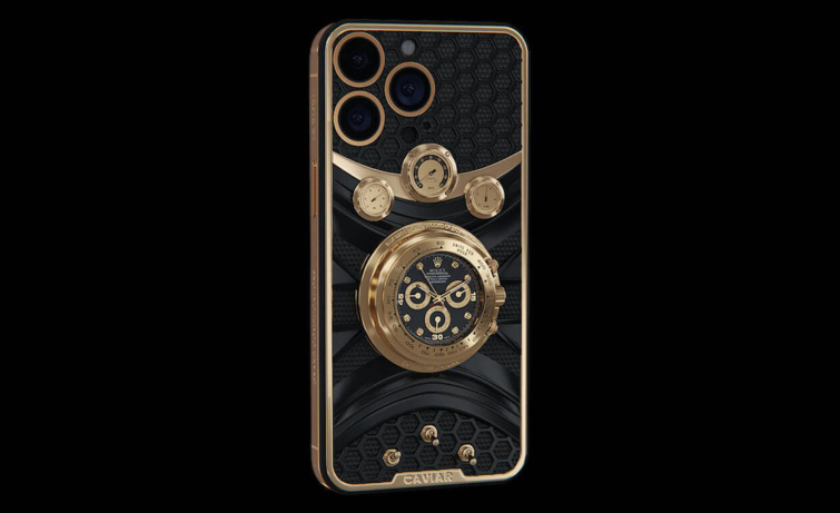 rolextokiphone Startlap Vásárlás Az iPhone tok a beépített Rolex órával ötvenmillió forintért