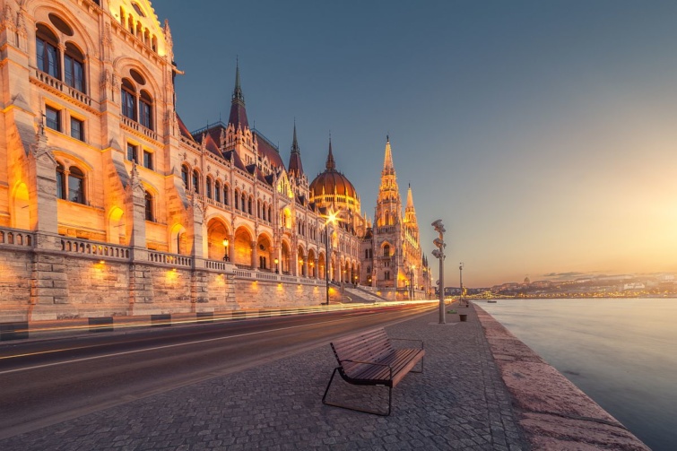 A Parlament épülete Budapesten.