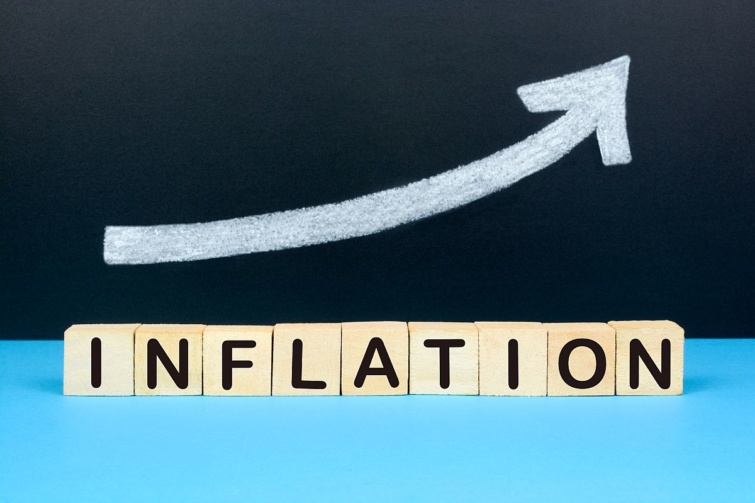 Inflációt szemléltető grafika.