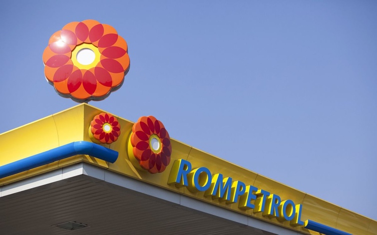 A Rompetrol egyik üzemanyagtöltő állomása Romániában.