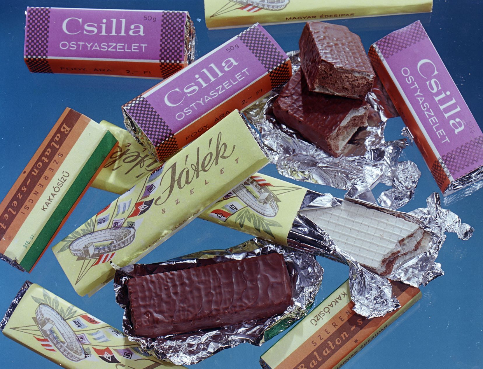 Csokoládék reklámfotója 1967-ben