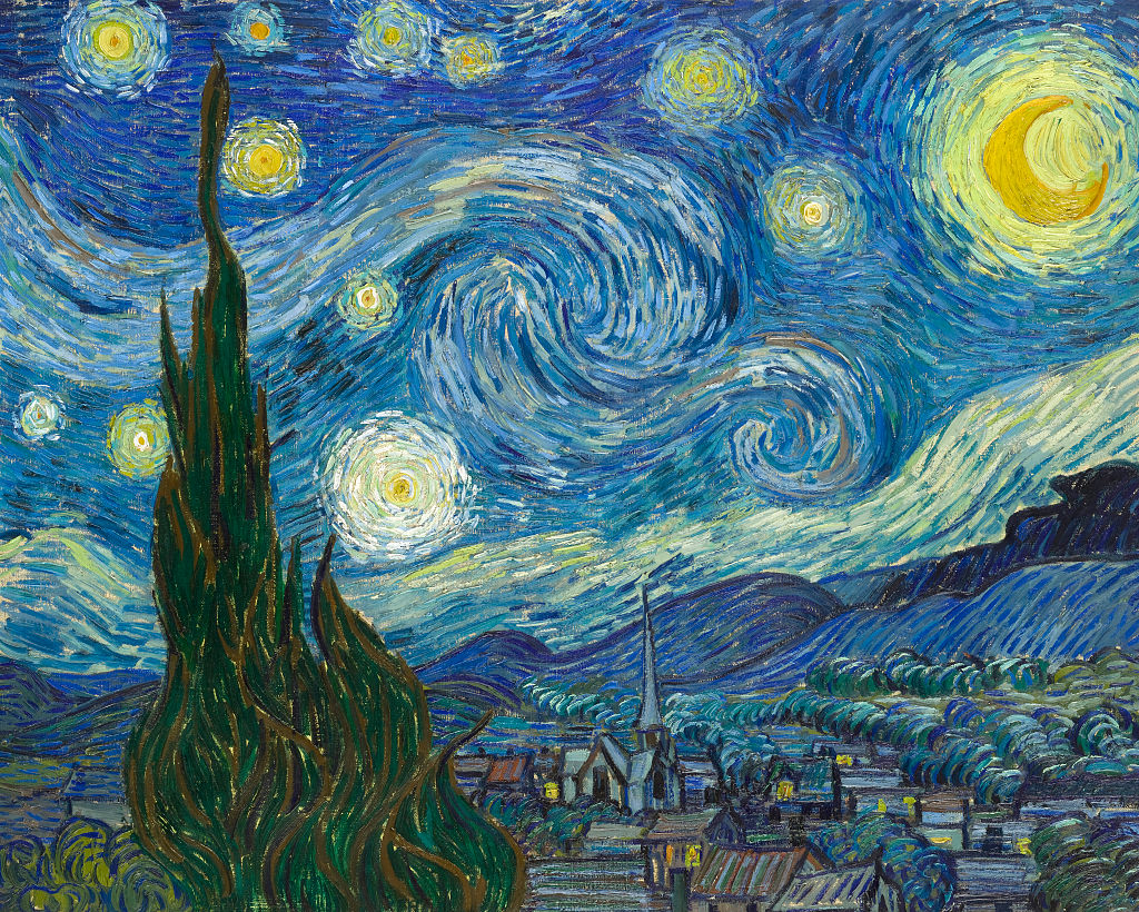 Vincent van Gogh A csillagos éj című festménye