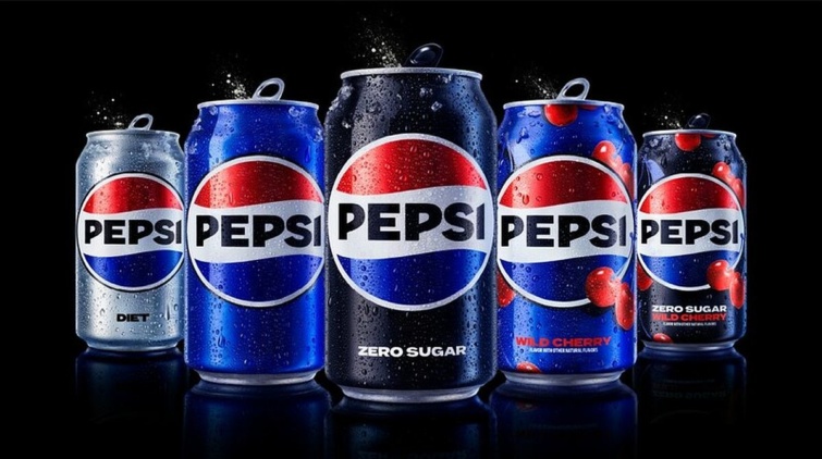 A Pepsi üdítőitalok 2023 őszén bevezetendő új logoója.