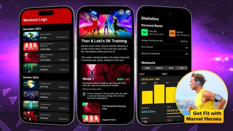 fitnessappmarvel Startlap Vásárlás A Marvel Move fitnesz applikációja, amiben szuperhősökkel sportolhatunk együtt