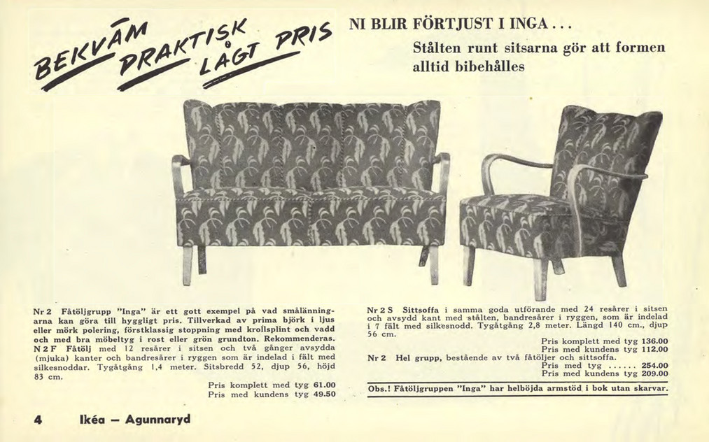 IKEA-katalógus 1950-ből