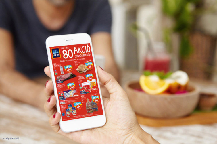 Az Aldi akciós szórólapja