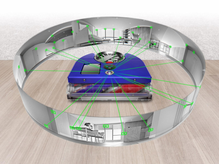 A Dyson robotporszívója, ami 360 fokban, panorámaképben képes feltérképzeni a lakást 