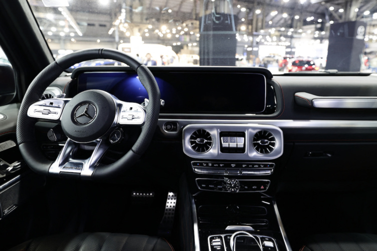 A Mercedes Benz egyik modelljének beltere