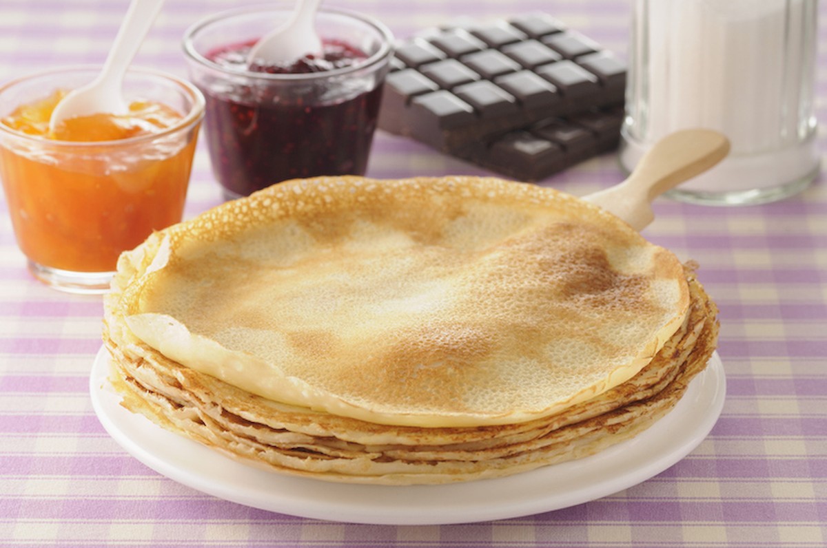 Egy tányér tele palacsintával