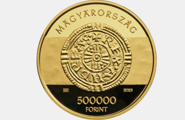 A Maqyar Nemzeti Bank 500000 forint értékű érméje