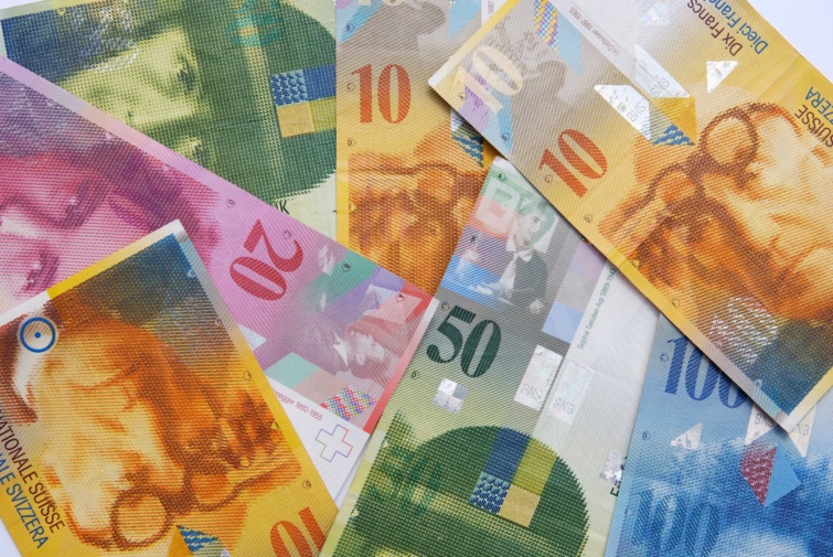 Svájci frank bankjegyek