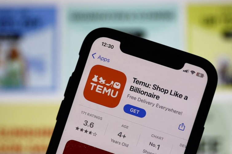 Temu - kínai áruház applikációj