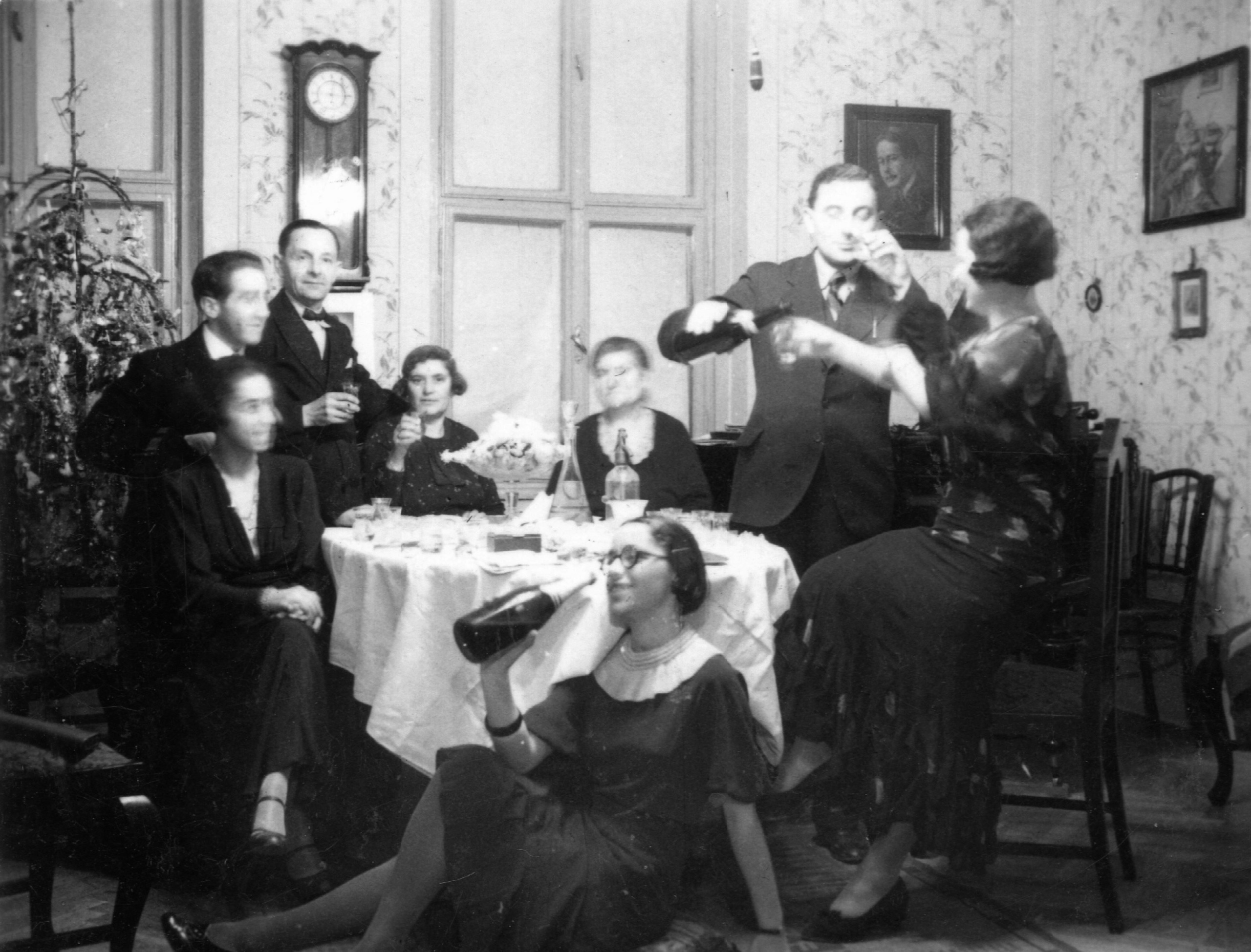 Szilveszteri házibuli 1938-ban.