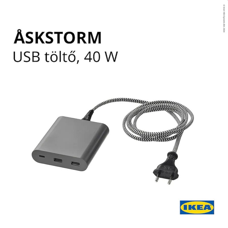 Az IKEA egy USB-töltő terméke.
