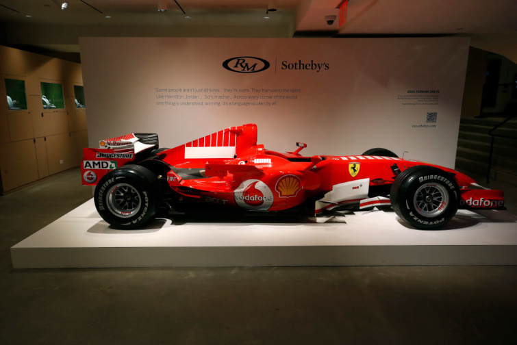 Minden idők legdrágább Schumacherautója magyar kötődésű Startlap Vásárlás Michael Schumacher Ferrari árverés